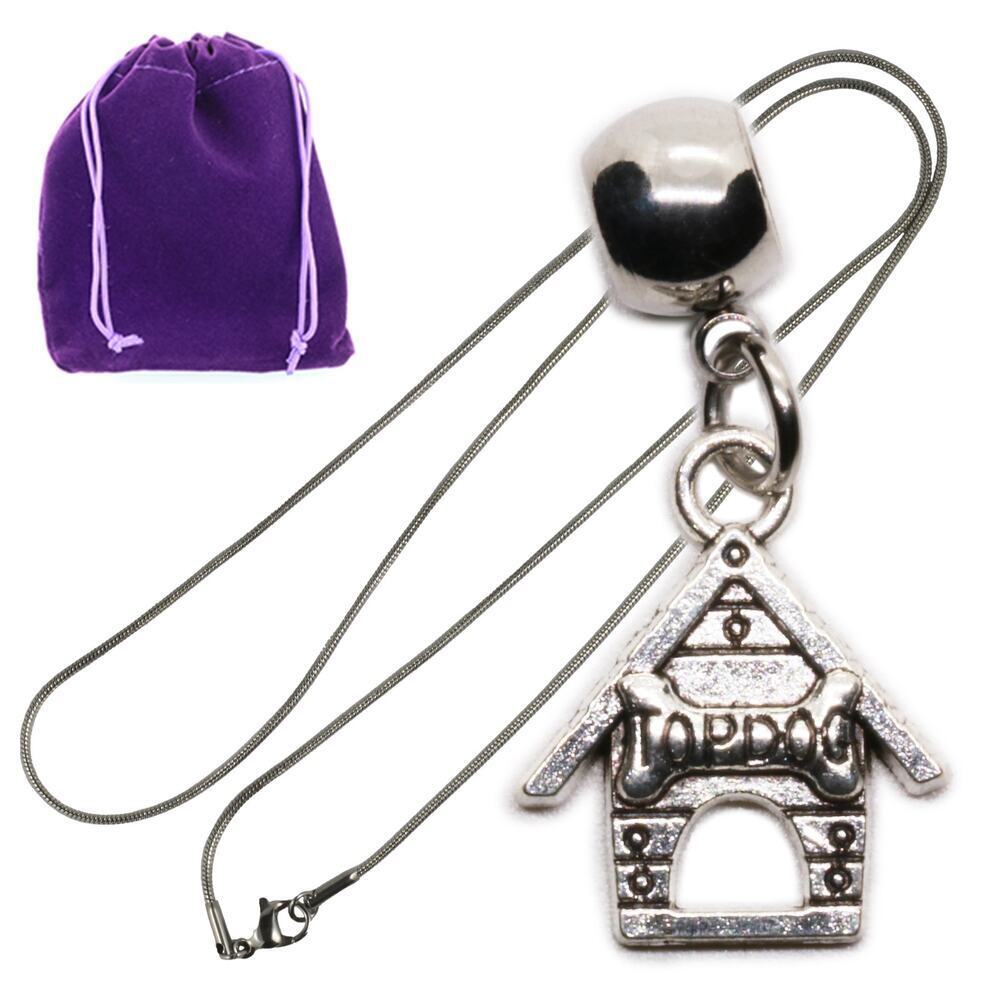 Top Dog House Pendant Necklace Trophy Award for Dog Lovers, Cute Coach Gift Idea